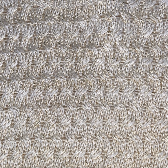 Seventh Avenue Cream And Gold Knit Tunic Sweater - Women’s Size XL - Picture 13 of 14